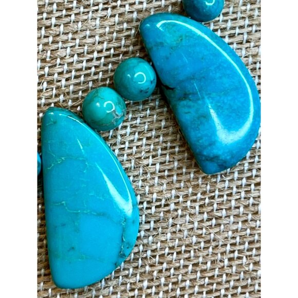 Jay King Turquoise Gemstone Teardrop Necklace With Sterling Silver Clasp - Picture 6 of 13